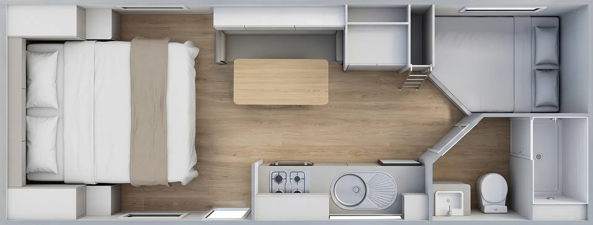 Touring Terrain Wide Bunk floorplan
